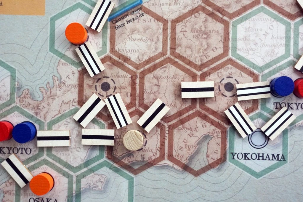 Hollandspiele Board Games Dual Gauge: Honshu & Wisconsin Maps 3 Hollandspiele Board Games Dual Gauge: Honshu & Wisconsin Maps