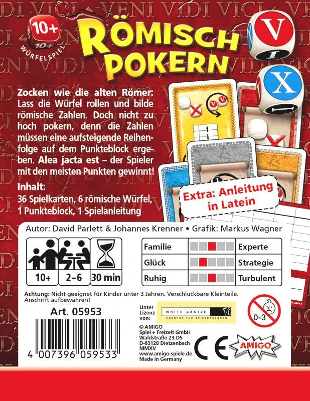 AMIGO Spiel Römisch Pokern (German Import) 2 AMIGO Spiel Römisch Pokern (German Import)
