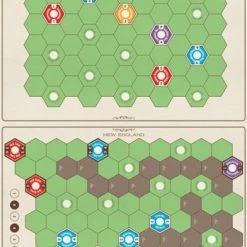 Eagle-Gryphon Games Age Of Steam Deluxe: New England/Pittsburgh & Switzerland Maps