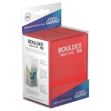 Ultimate Guard - Boulder™ 80+ Deck Case Ruby (Red) Deck Boxes 1 Ultimate Guard - Boulder™ 80+ Deck Case Ruby (Red) Deck Boxes