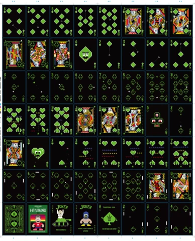 Game Salute 8-Bit Playing Cards Traditional 2600 Deck 3 Game Salute 8-Bit Playing Cards Traditional 2600 Deck
