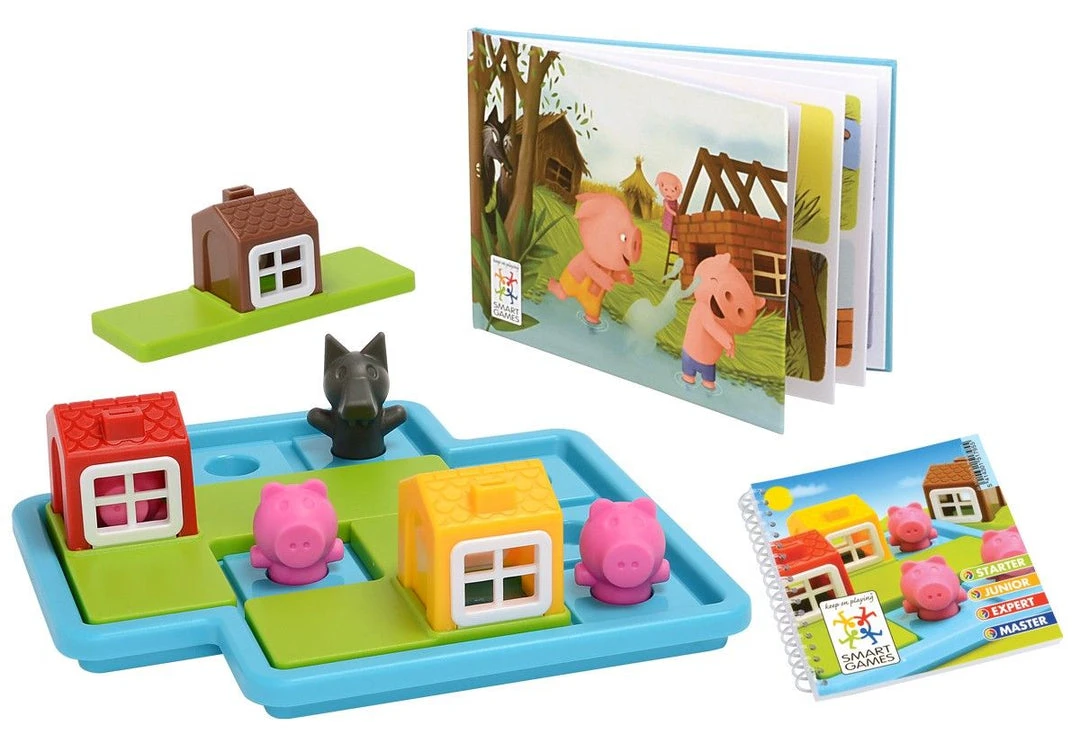 Smart Games: Three Little Piggies Deluxe Board Games 4 Smart Games: Three Little Piggies Deluxe Board Games