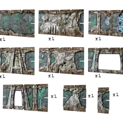 Battle Systems Ltd Battle Systems Scifi Terrain Ruined Catacombs Set (Import)