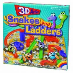 Dorcy Irwin 3D Action Snakes And Ladders Board Games