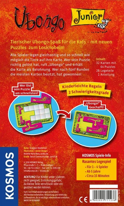 KOSMOS Ubongo Junior Mitbringspiel (German Import) 2 KOSMOS Ubongo Junior Mitbringspiel (German Import)