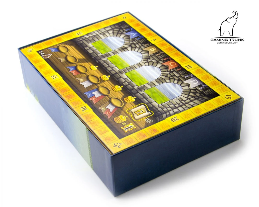 Gaming Trunk - Scottish Organizer For Isle Of Skye Board Game (Walnut) 3 Gaming Trunk - Scottish Organizer For Isle Of Skye Board Game (Walnut)