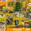 Puzzle - Schmidt Spiele - Wild Life: Where The Raccoons Live (150 Pieces)