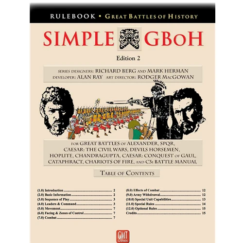 GMT Games Simple Great Battles Of History (2nd Edition) 1 GMT Games Simple Great Battles Of History (2nd Edition)