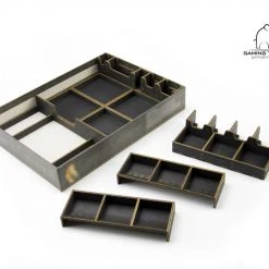 Gaming Trunk - Caledonia Organizer For Clans Of Caledonia Board Game (Black) (For First Edition Of The Game)