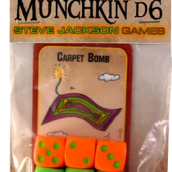 Steve Jackson Games Board Games '+6 Bag O' Radioactive Munchkin D6