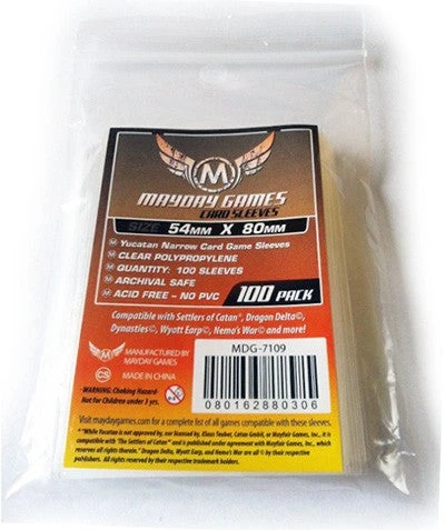 Mayday Games Jun 27-Jul 3, 2022 Mayday Sleeves - Yucatan Narrow Card Sleeves 2 Mayday Games Jun 27-Jul 3, 2022 Mayday Sleeves - Yucatan Narrow Card Sleeves