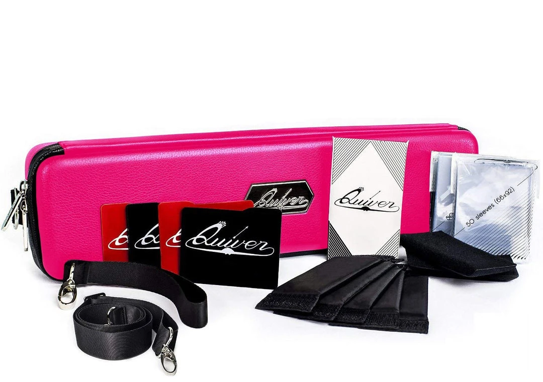 Board Game Bags Quiver Time - Portable Game Card Carrying Case (Pink) 1 Board Game Bags Quiver Time - Portable Game Card Carrying Case (Pink)