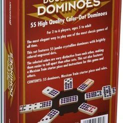 Pressman Toy Corp. Double Nine Color Dot Dominoes In Tin Board Games