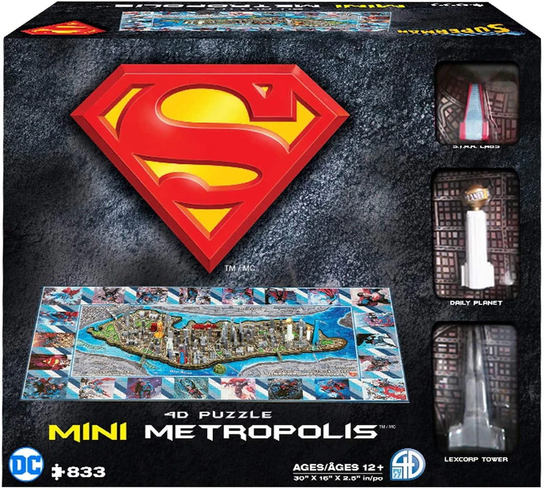 All Sale Items Puzzle - 4D Cityscape - Superman Mini Metropolis (833 Pieces) 1 All Sale Items Puzzle - 4D Cityscape - Superman Mini Metropolis (833 Pieces)