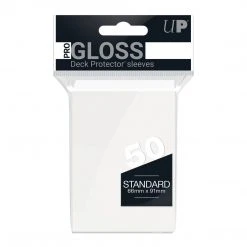 Ultra Pro - PRO-Gloss 50ct Standard Deck Protector® Sleeves: White