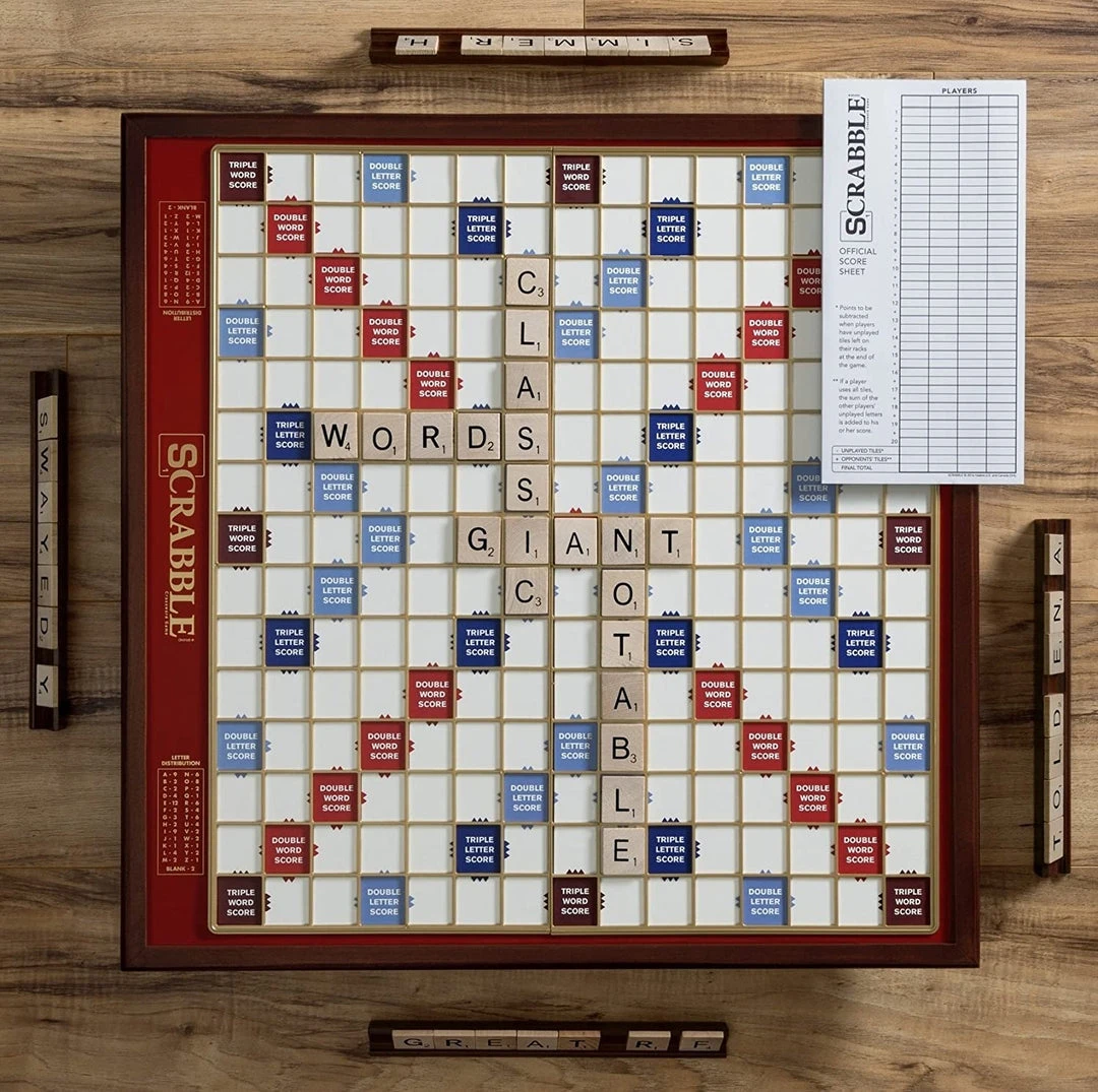 WS Game Company Scrabble Deluxe Giant 1 WS Game Company Scrabble Deluxe Giant