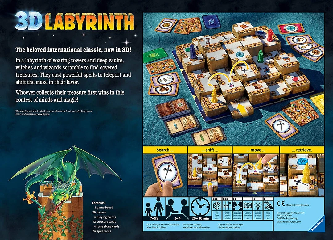 Ravensburger Board Games 3D Labyrinth 3 Ravensburger Board Games 3D Labyrinth