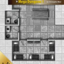 Gaming Paper Adventure Maps: Mega Dungeon 1 5 Gaming Paper Adventure Maps: Mega Dungeon 1