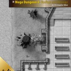 Gaming Paper Adventure Maps: Mega Dungeon 4 – Rooftops And Alleyways Accessories