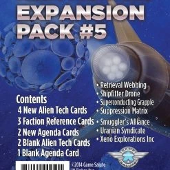 Game Salute Alien Frontiers: Expansion Pack #5