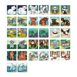 Adventerra Games Ecologic Memory: Animals At Risk! (32 Pieces)