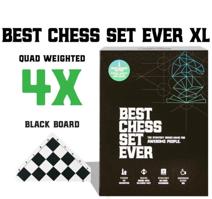 Chess Geeks Board Games Best Chess Set Ever (XL Black) 1 Chess Geeks Board Games Best Chess Set Ever (XL Black)