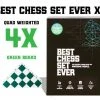 Chess Geeks Best Chess Set Ever (XL Green) Board Games