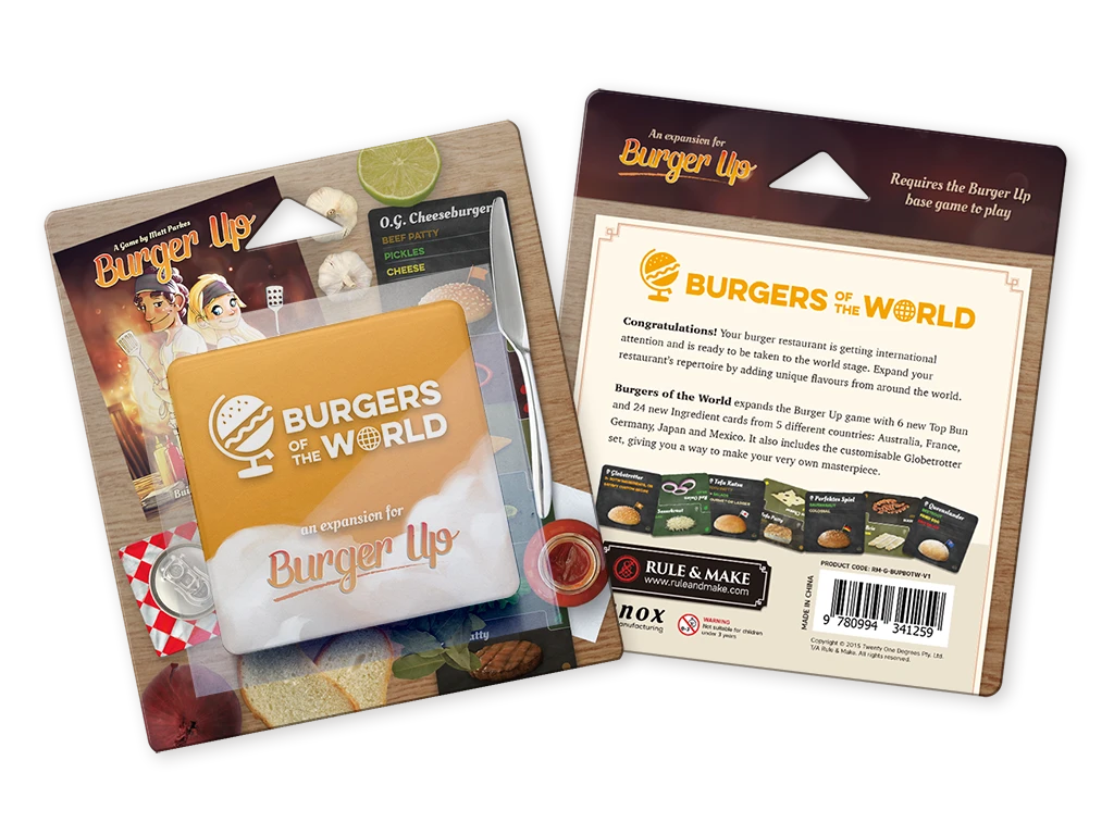 Rule & Make Board Games Burger Up: Burgers Of The World 1 Rule & Make Board Games Burger Up: Burgers Of The World