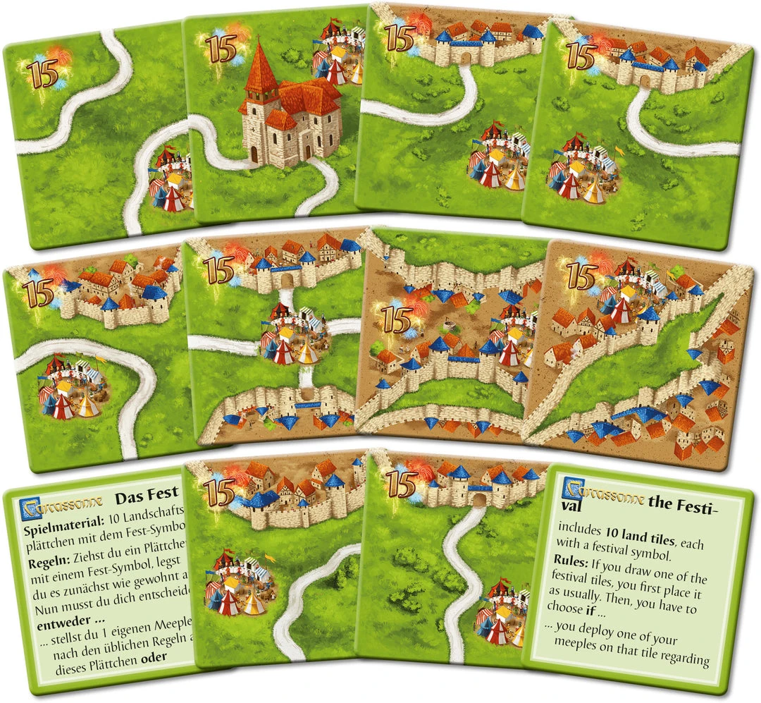 Hans Im Glück Board Games Carcassonne: Das Fest II (Import) 1 Hans Im Glück Board Games Carcassonne: Das Fest II (Import)