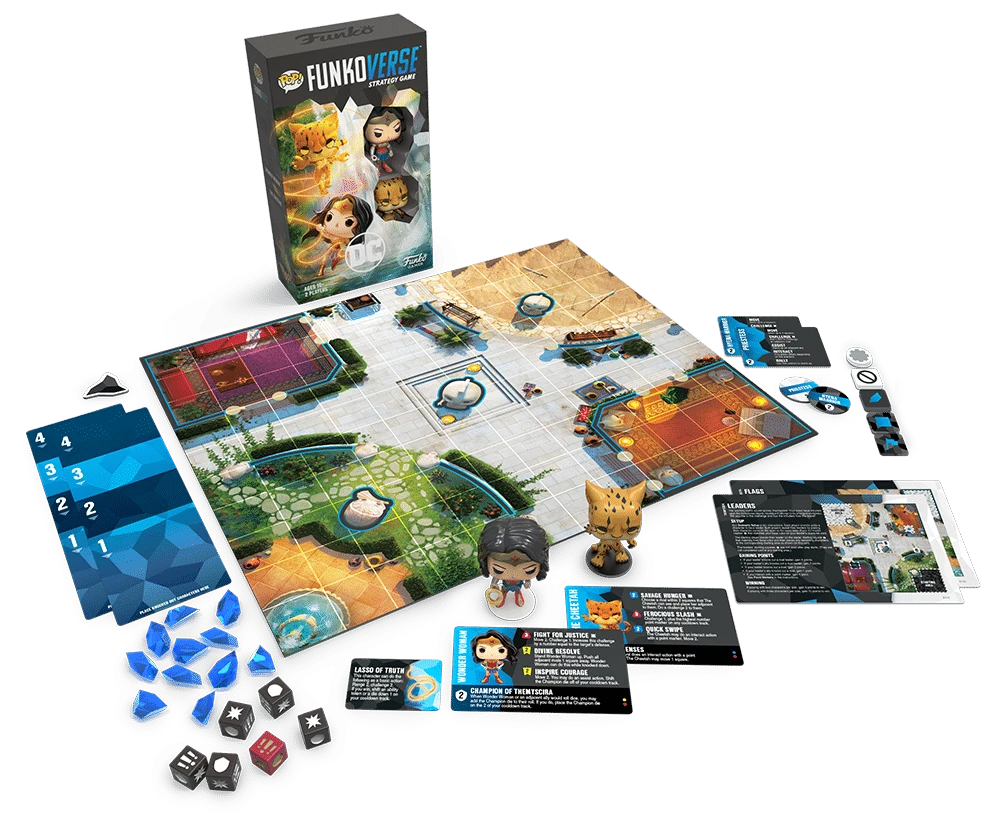 Funko Games Funkoverse Strategy Game: DC Comics 102 – Wonder Woman & Cheetah Board Games 3 Funko Games Funkoverse Strategy Game: DC Comics 102 – Wonder Woman & Cheetah Board Games