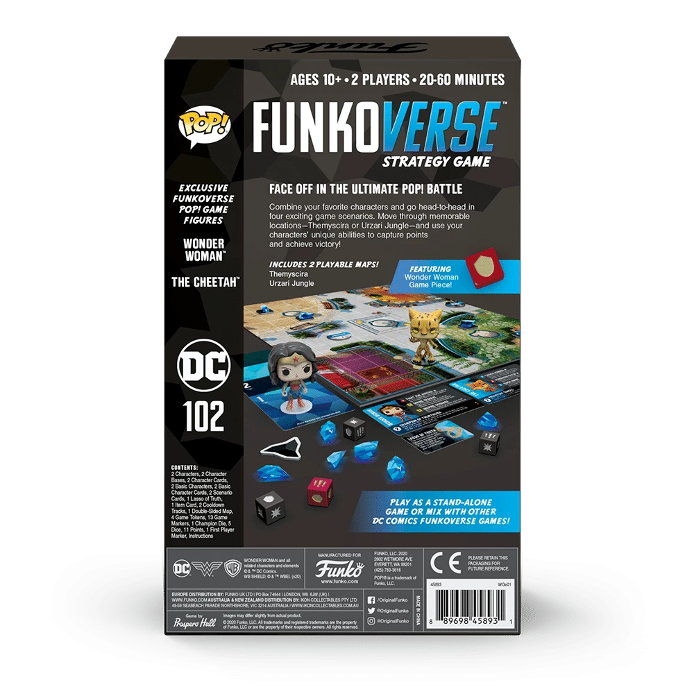 Funko Games Funkoverse Strategy Game: DC Comics 102 – Wonder Woman & Cheetah Board Games 2 Funko Games Funkoverse Strategy Game: DC Comics 102 – Wonder Woman & Cheetah Board Games
