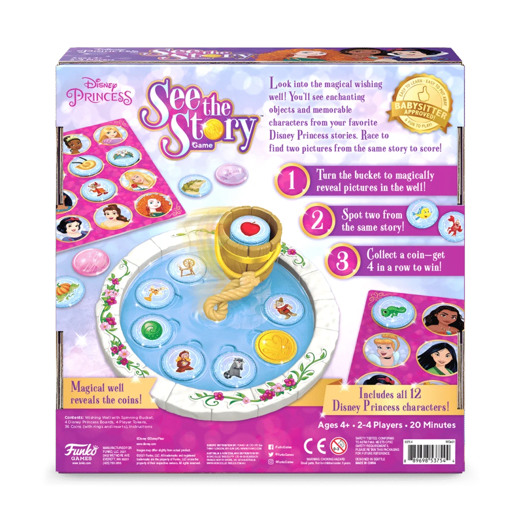 Funko Games Board Games Disney Princess See The Story 2 Funko Games Board Games Disney Princess See The Story