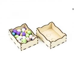 Gaming Trunk - Wings Organizer Compatible With Wingspan (Natural Unstained)