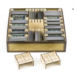 Gaming Trunk - Powerful Organizer For Dominion (Walnut. For Sleeved Cards)