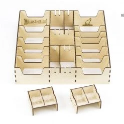 Gaming Trunk - Powerful Organizer For Dominion (Walnut. For Sleeved Cards)