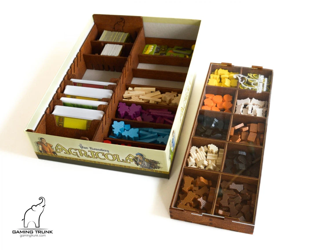 Gaming Trunk - New Farm Organizer For Agricola Revised Edition (Walnut) 3 Gaming Trunk - New Farm Organizer For Agricola Revised Edition (Walnut)