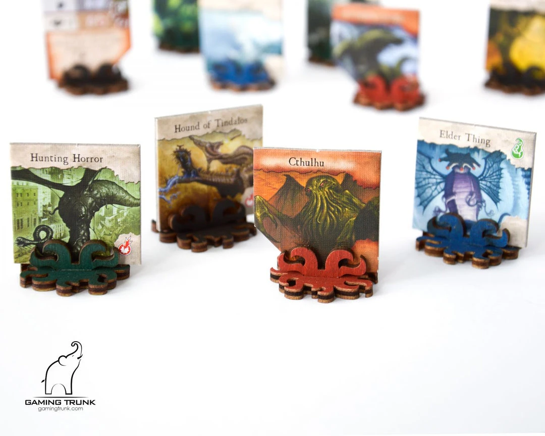 Gaming Trunk - Monster Stands For Eldritch Horror And Arkham Horror (Blue) (Sets Of 5) 1 Gaming Trunk - Monster Stands For Eldritch Horror And Arkham Horror (Blue) (Sets Of 5)