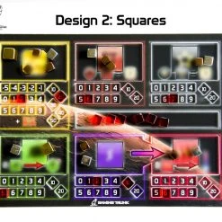 Gaming Trunk - Acrylic Single Sided Overlay For Terraforming Mars™ Player Mats. Design 2 - SQUARES