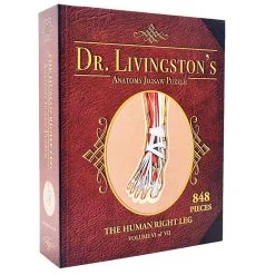 All Sale Items Puzzle - Genius Games - Dr Livingston: Human Right Leg (848 Pieces)