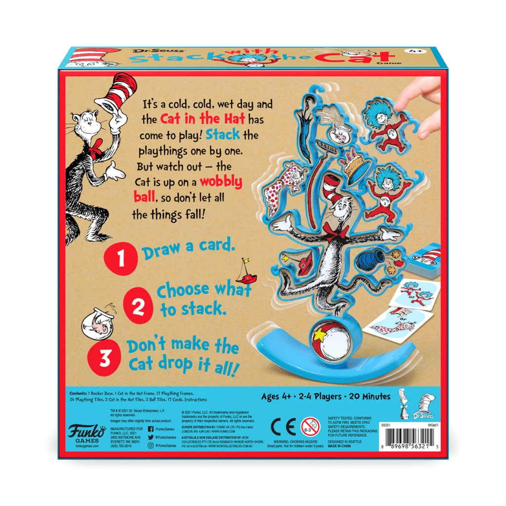 Funko Games Dr. Seuss Stack With The Cat Game Board Games 2 Funko Games Dr. Seuss Stack With The Cat Game Board Games