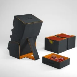 Deck Boxes Gamegenic: Stronghold XL Convertible Deck Box Exclusive Edition - Black / Orange (200ct)