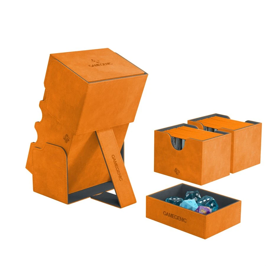 Deck Boxes Gamegenic: Stronghold Convertible Deck Box - Orange (200ct) 4 Deck Boxes Gamegenic: Stronghold Convertible Deck Box - Orange (200ct)