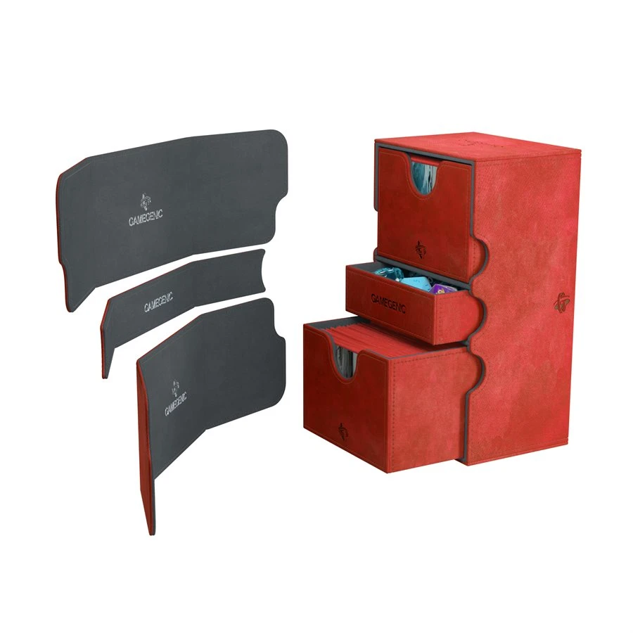 Deck Boxes Gamegenic: Stronghold Convertible Deck Box - Red (200ct) 1 Deck Boxes Gamegenic: Stronghold Convertible Deck Box - Red (200ct)