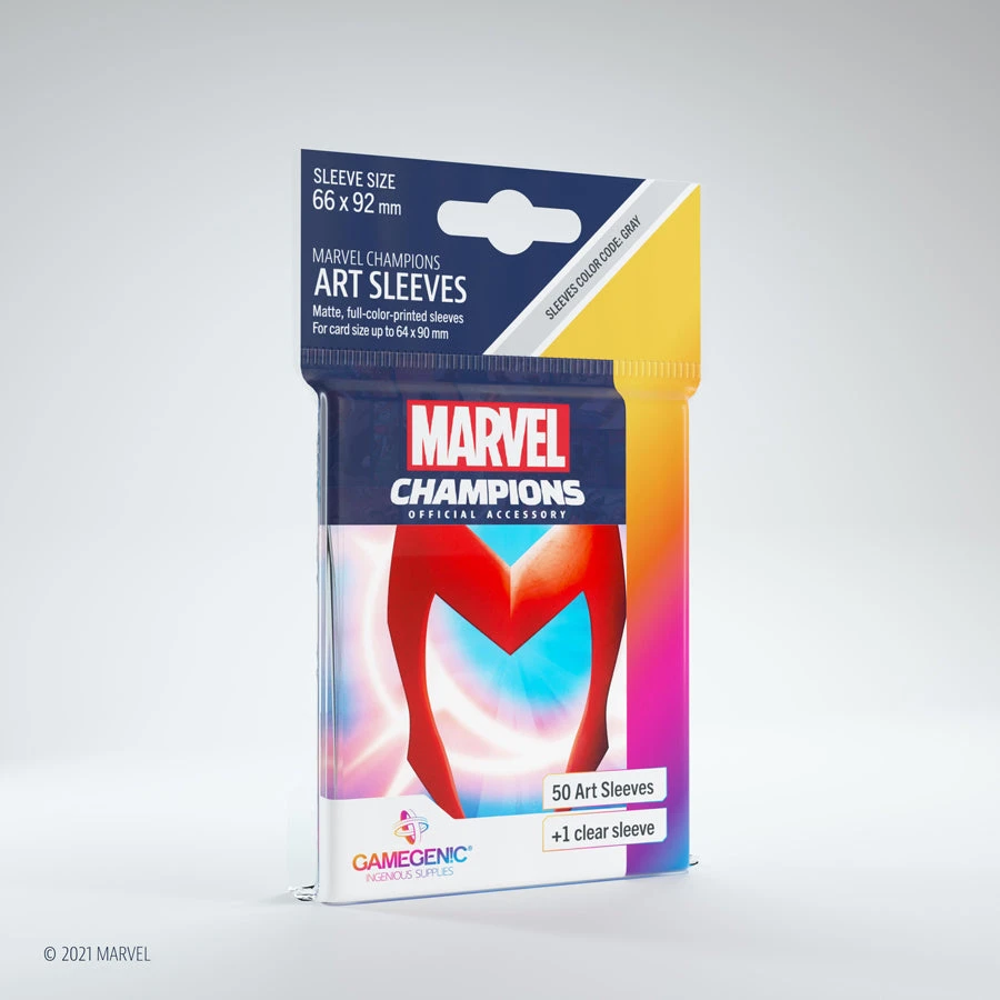 May 30-Jun 5, 2022 Gamegenic - Marvel Champions Art Sleeves - Scarlet Witch (50ct) 1 May 30-Jun 5, 2022 Gamegenic - Marvel Champions Art Sleeves - Scarlet Witch (50ct)