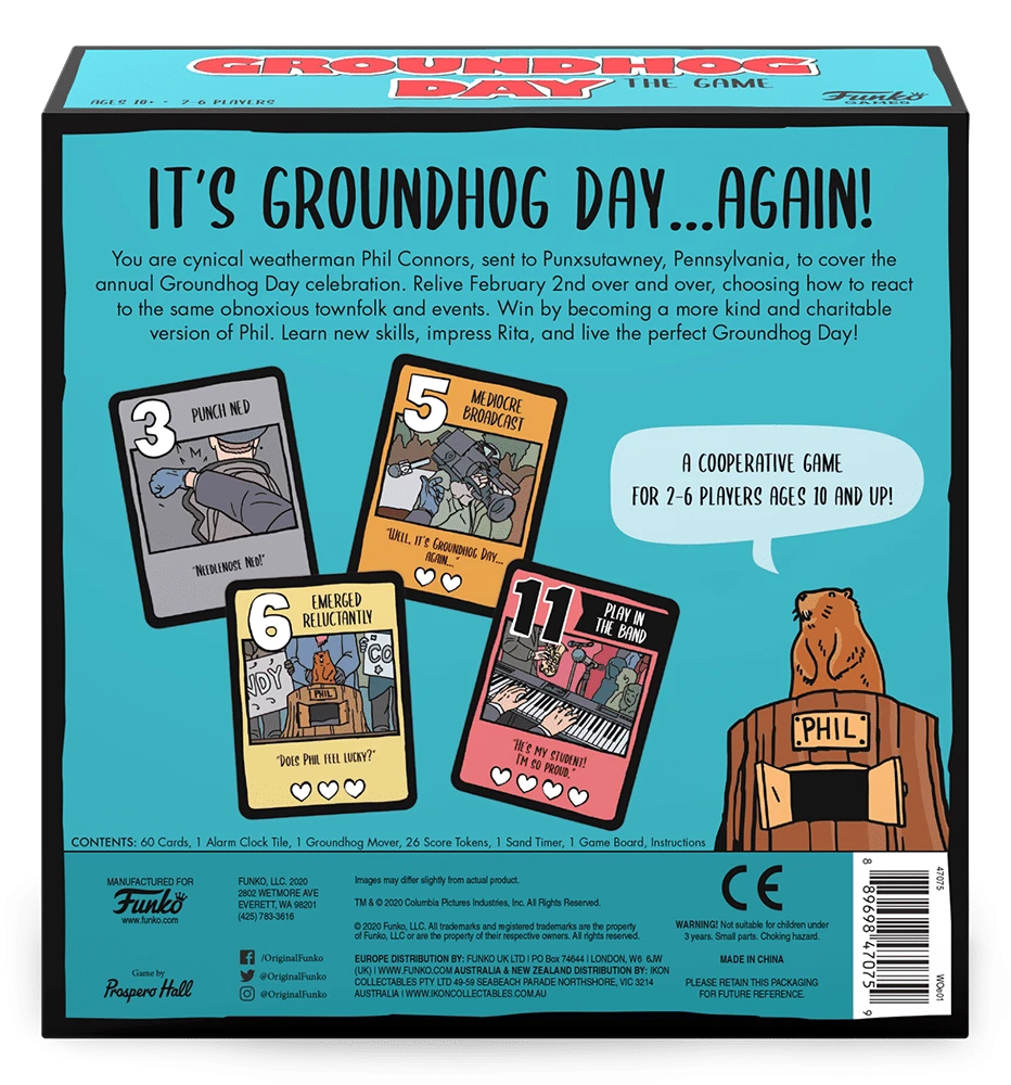 Funko Games Groundhog Day: The Game Board Games 2 Funko Games Groundhog Day: The Game Board Games
