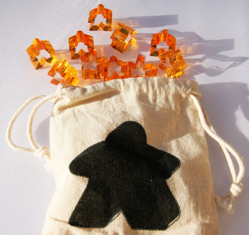 Hans Im Glück Carcassonne: Meeple - Set Of 10 (Transparent Orange) 1 Hans Im Glück Carcassonne: Meeple - Set Of 10 (Transparent Orange)