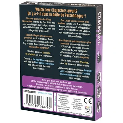 Lui-même The Werewolves Of Miller's Hollow: Characters / Loups-Garous: Personnages 2 Lui-même The Werewolves Of Miller's Hollow: Characters / Loups-Garous: Personnages