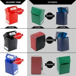 Deck Boxes Quiver Time - Standard Deck Blocks 80+ (Set Of 5 Boxes)