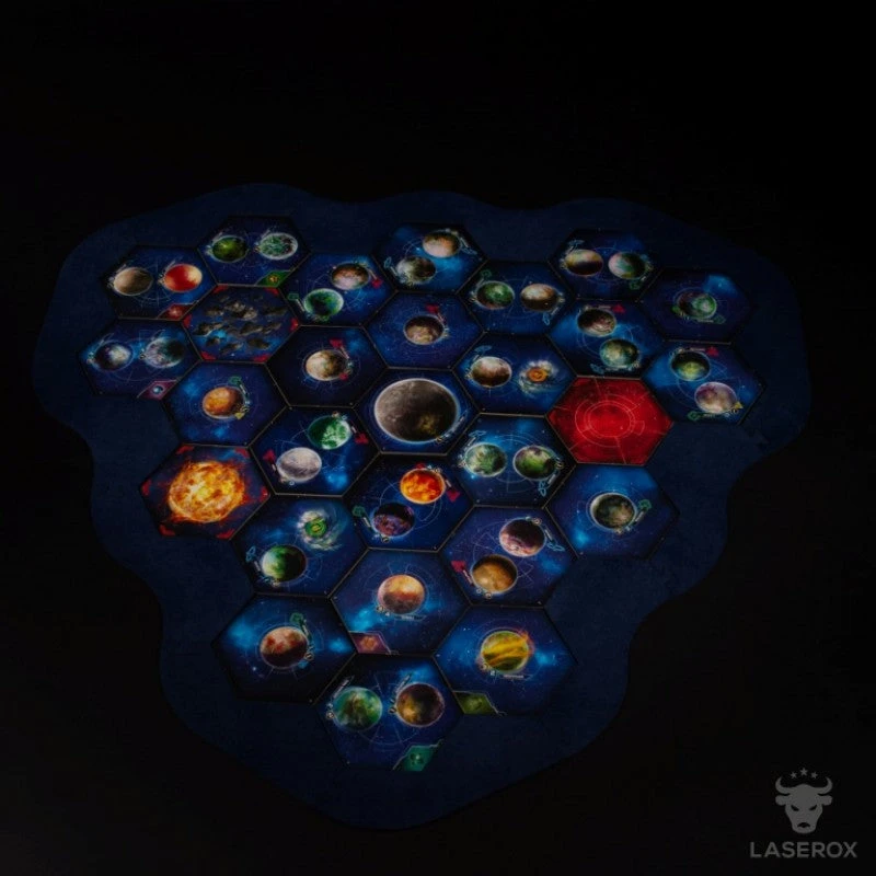 Laserox - Twilight Imperium Map Frame (3 Player Module) (Black) Import Games 1 Laserox - Twilight Imperium Map Frame (3 Player Module) (Black) Import Games