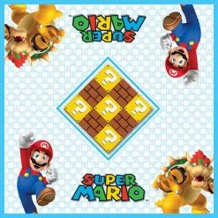 The Op Board Games Checkers & Tic Tac Toe - Super Mario Vs. Bowser
